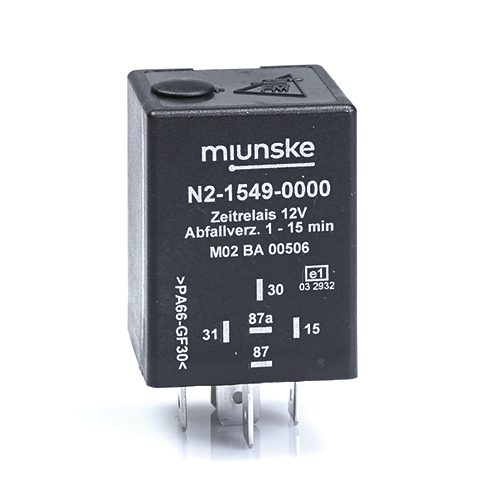 Zeitrelais 12V, 1...15min einstellbar, abfallverzögert, nicht potentialfrei