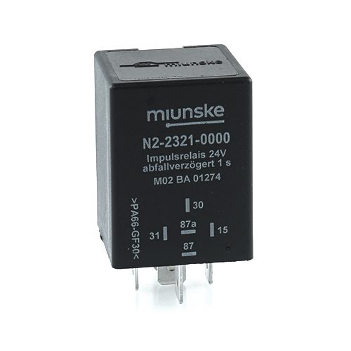 Impulsrelais 24V, NC 10A/NO 15A, 1s, abfallverzögert, potentialfrei, positiv getriggert