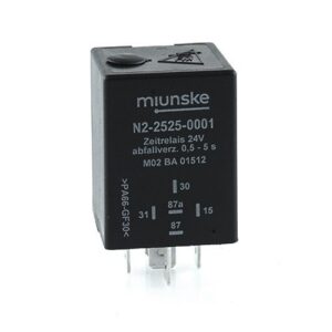 Zeitrelais 24V, 0,5...5s einstellbar, abfallverzögert, nicht potentialfrei, retriggerbar