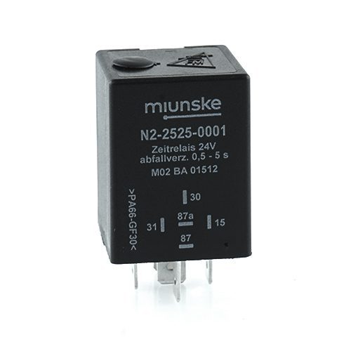 Zeitrelais 24V, 0,5...5s einstellbar, abfallverzögert, nicht potentialfrei, retriggerbar