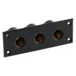 Einbau-Dreifach-Steckdose 6-24V, max. 16A