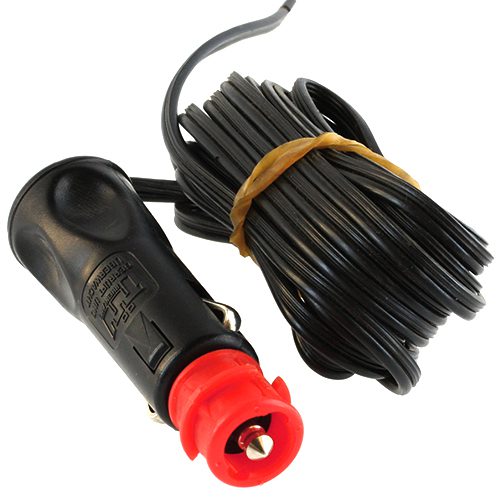 Sicherheits-Universal-Stecker 8A/6-24V, Flachleitung 2 x 0,75mm², Länge 4m