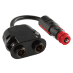 Sicherheits-Universal-Stecker 16A mit Zwillingskupplung 2 x Normsteckdose