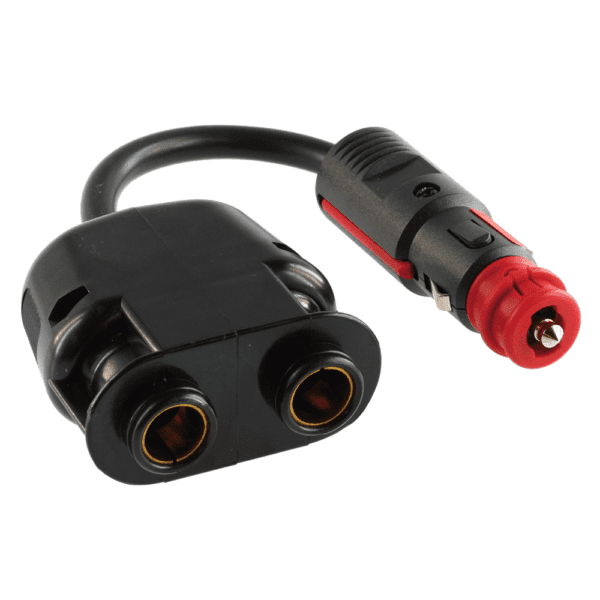 Sicherheits-Universal-Stecker 16A mit Zwillingskupplung 2 x Normsteckdose