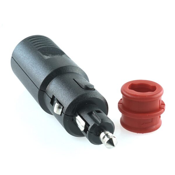 Universal-Stecker 16A/12-24V, mit geschraubter Zugentlastung und LED