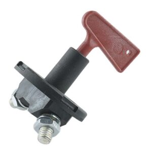 Batterie-Trennschalter, 100A/24V, (600A/30s), runder Flansch, Schaft-Ø18,5mm, Lochabstand 42mm