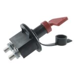 Battery Disconnect Switch, 250A/24V, (2500A/5sec), housing of plastic, flange round, shaft- Ø22mm, hole distance 38mm, IP66