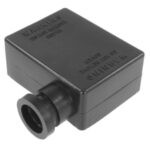 Batterieklemmabdeckung, schwarz, Kabeleintritt Ø17,5mm, links