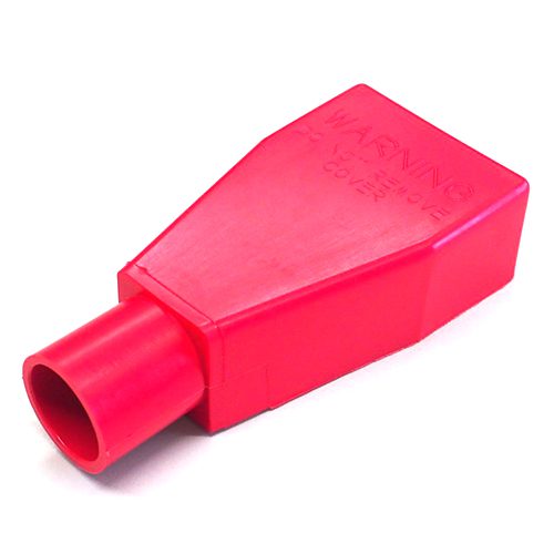 Batterieklemmabdeckung, rot, Kabeleintritt Ø15,9mm, gerade