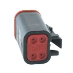 Socket Plug 4way, DT06-series, black