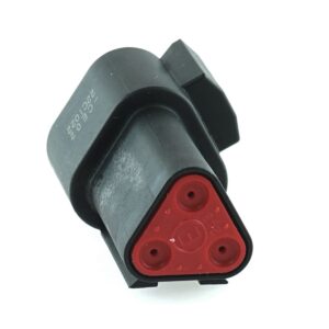 Receptacle 3way, DT04-series, black
