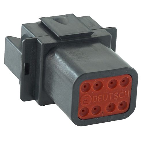 Stiftgehäuse 8-polig, schwarz, DT04-8PA-CE02