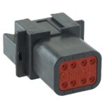 Stiftgehäuse 12-polig, schwarz