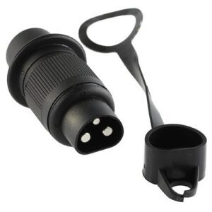 Anbaugerätestecker, 3-polige Stecker, mit Kontaktstiften, inkl. Schutzkappe