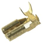 Flat push-on Receptacle, 6.3mm, 0.5-1mm², with tab location, angled