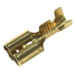 Flachsteckhülse 6,3mm, 1-2,5mm², mit Rastpunkt