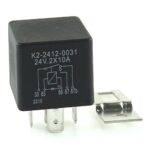 Doppelschließer-Relais 24V, 2x10A, mit Diode