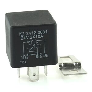 Doppelschließer-Relais 24V, 2x10A, mit Diode