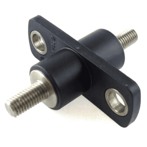 Durchführungsbolzen 2x M10 x 20mm, Edelstahlbolzen, Befestigung 2x M10