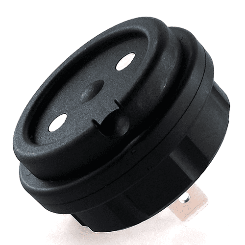 MagCode PowerPort 24V, Dose, Flachstecker 6,3mm, schwarz