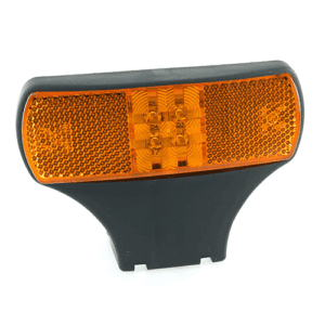 LED-Seitenmarkierungsleuchte 12/24V, 123x43mm, mit Rückstrahler, Superseal-Anschlussstecker, mit horizontale Befestigungslasche