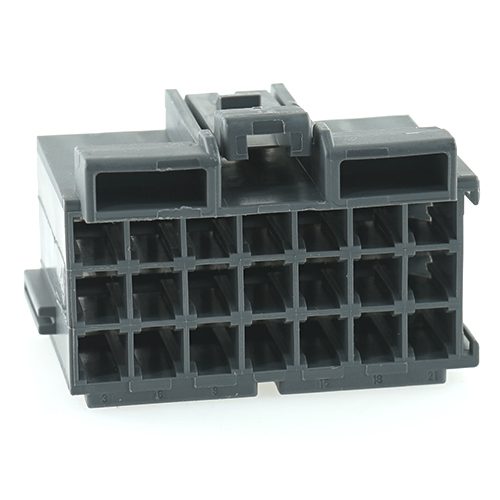 junior power timer housing, 21-pole (3x7), grey