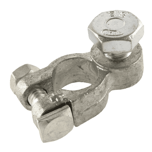 Battery Clamp "+", leaded, pol diameter: 17.5mm, screw M12, DIN 72 332