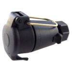 Kupplungsdose 12V, 7-polig, ISO 1724, N-Ausführung, Kunststoff, mit Schraubanschluss, Tülle für Leitungsdurchmesser 6,5-8,5mm