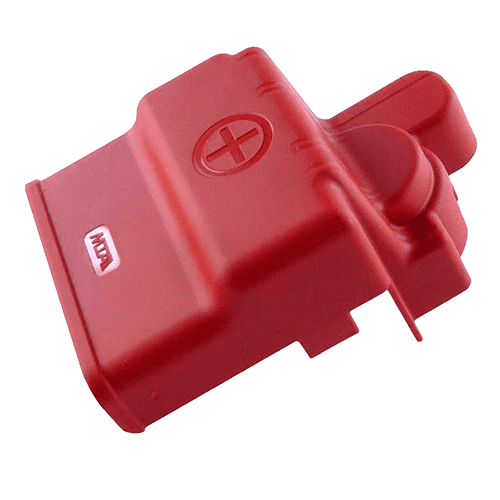 Batterieklemmabdeckung "+", rot