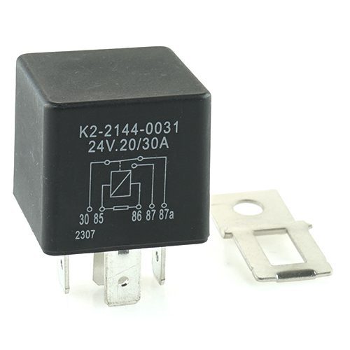 Mini-Relais 24V, 20/30A, Wechsler, mit Widerstand
