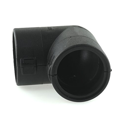 Wellrohr-Verbinder NW 23-23, 90°, schwarz