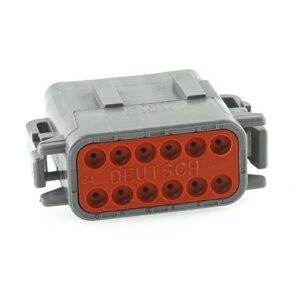 Buchsengehäuse 12-polig, grau