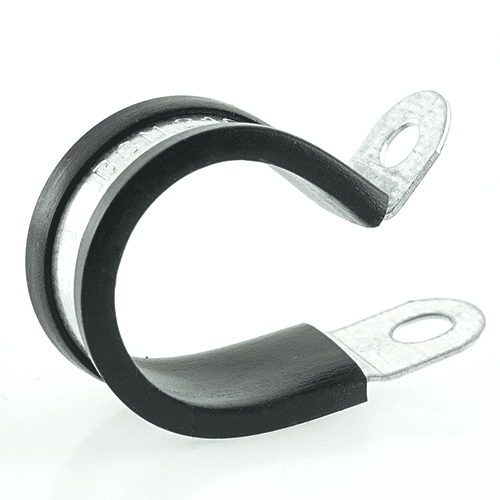 Befestigungsschelle für Wellrohr NW17, Befestigungsloch Ø 5mm, Metall