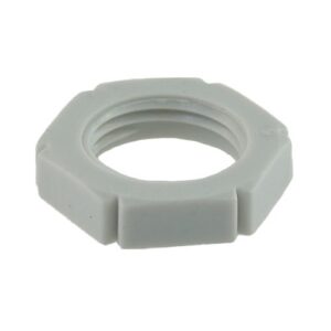 Mutter für Kabelverschraubung PG9, grau