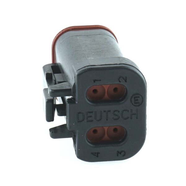 Buchsengehäuse 4-polig, Kontaktgröße 16, Isolierung 1,35-3,05mm, schwarz