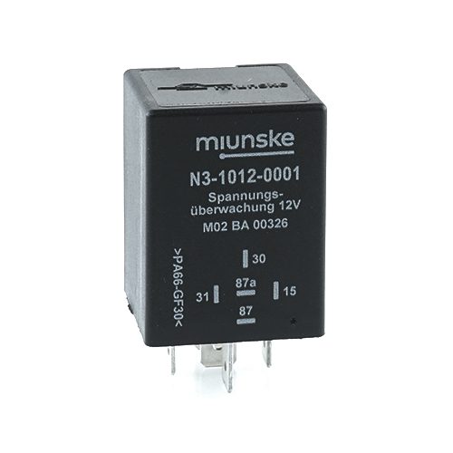Spannungsüberwachung 12V, U(ein) 12,7V, U(aus) 12V, verzögert