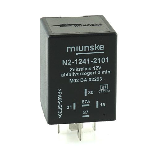 Switch-off Delayed Timer Relay 12V, 2min, no dry contact, retriggerable