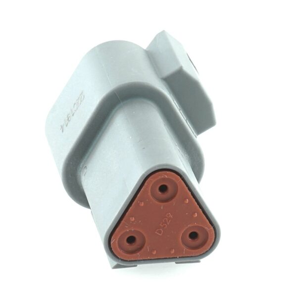 Receptacle 3way, DT04-series, grey