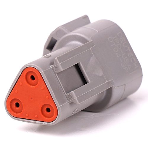 Receptacle 3way, DT04-series, grey