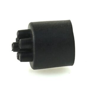 Wellrohrendkappe NW13 mit 6 Kabelauslässen