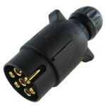 Stecker 7-polig, 12V,  Flachsteckanschlüsse