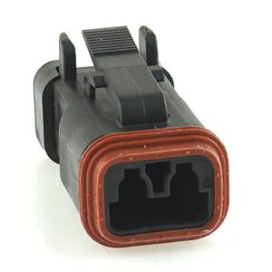 socket plug 2way, contact size 16, insulation 1.35-3.05mm², black