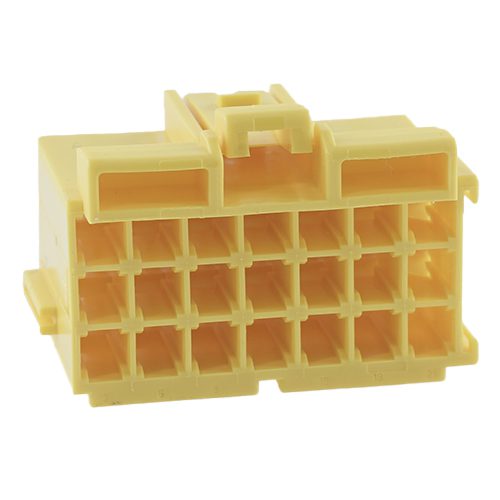 JPT housing, 21-pole (3x7), coding A, yellow