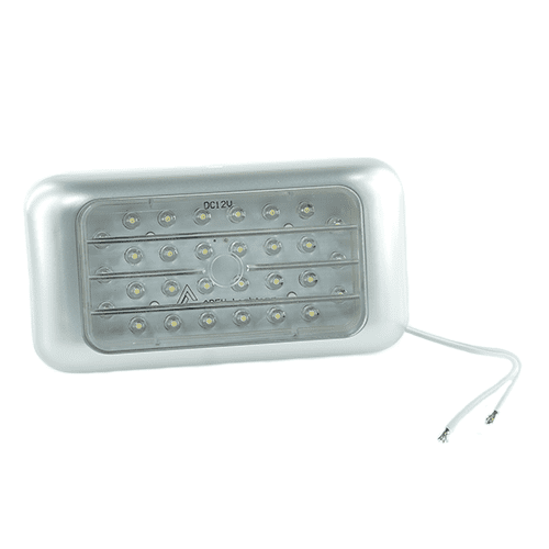 LED-Aufbaustrahler 116mmx60mmx16mm, 12V, verchromter Rahmen