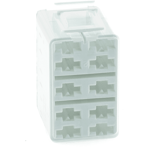 Connector Housing, 10-pole, white