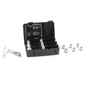 Fuse Holder for MidiVal 30mm, 3-way, with cover, with bus bar