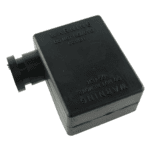 Batterieklemmabdeckung, schwarz, Kabeleintritt Ø17,5mm, seitlich