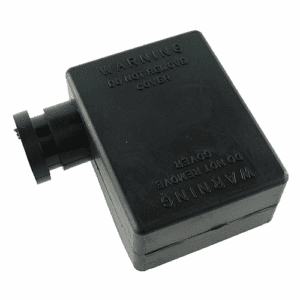 Batterieklemmabdeckung, schwarz, Kabeleintritt Ø17,5mm, seitlich