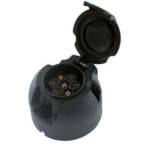 Socket 12V, 7-pole ISO 1724- Type N, flat terminal