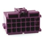 Junior-Power-Timer Buchsengehäuse, 21-polig (3×7), Kodierung A, violett